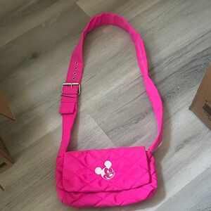 Pink Quilted Shoulder Bag